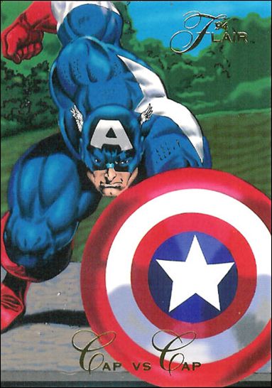 Marvel Annual Flair '94 (Base Set) card 65 Cap vs Cap