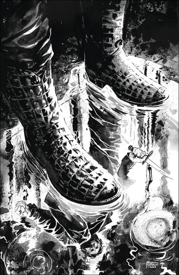 Crocodile Black (2024) issue 3-D Gabriel Hardman Black & White Virgin Cover
