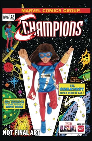 Champions (2016) issue 27-C Marvel Rising Action Doll Homage Cover