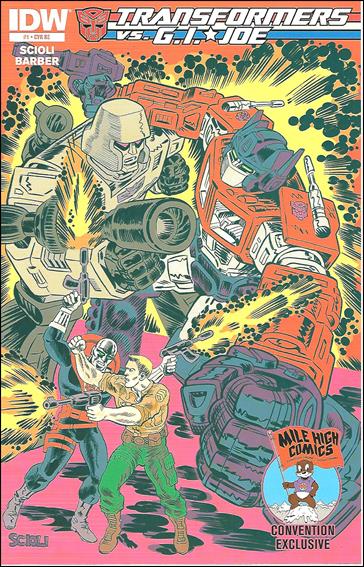 Transformers vs G.I. Joe issue 1-H Tom Scioli Mile High Comics Cover