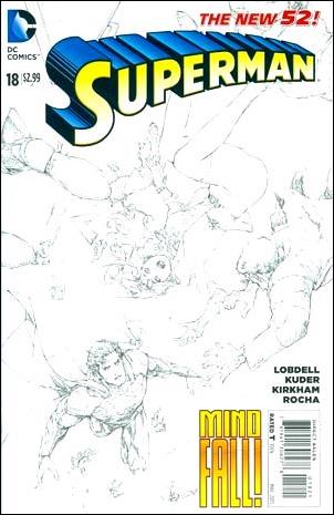 Superman (2011) issue 18-B 1:25 Sketch Cover