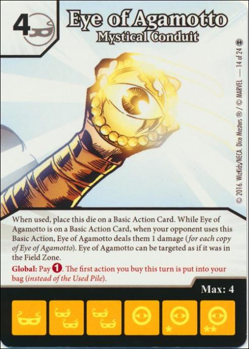 Marvel Dice Masters Doctor Strange card 14 Eye of Agamotto: Mystical Conduit