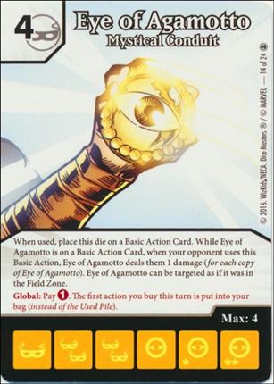 Marvel Dice Masters Doctor Strange card 14 Eye of Agamotto: Mystical Conduit