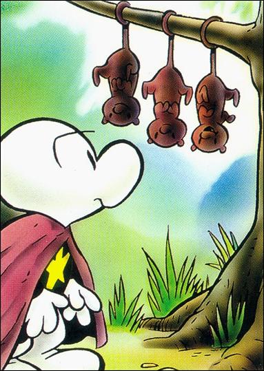 Bone: Series 1 (Base Set) card 29 Phoney Bone Slips Off