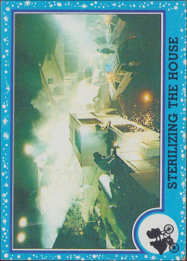 E.T. The Extra-Terrestrial (Base Set) card 54 Sterilizing the House