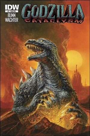 Godzilla: Cataclysm issue 1-B Bob Eggleton Subscription Cover