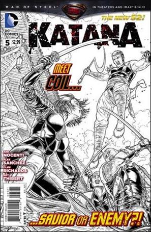 Katana issue 5-B 1:25 Black and White Cover