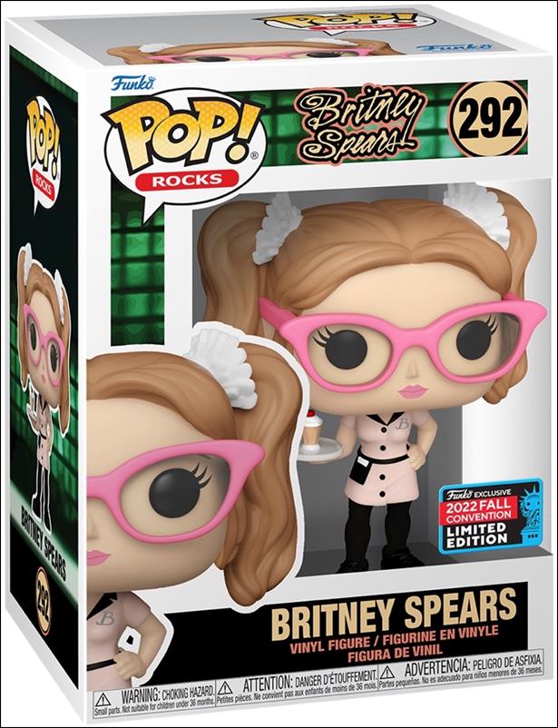 Pop! Rocks figure 292-B Britney Spears (You Drive Me Crazy) Fall Exclusive