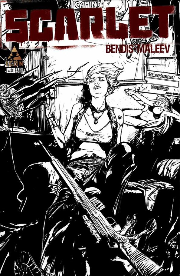 Scarlet (2010) issue 3-C Alex Maleev 1:50 B&W Cover