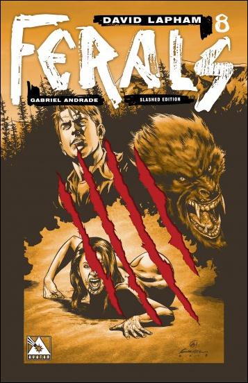 Ferals issue 8-D Slashed Cover