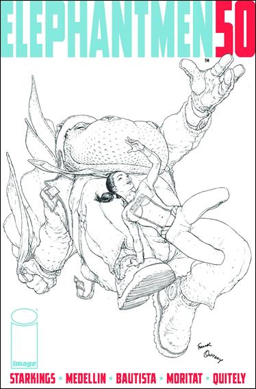 Elephantmen issue 50-B 1:25 Black & White Cover