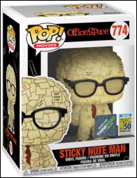 POP! Movies figure 774 Sticky Note Man SDCC 2019 Debut