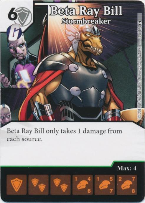 Marvel Dice Masters Guardians of the Galaxy  card 44 Beta Ray Bill: Stormbreaker