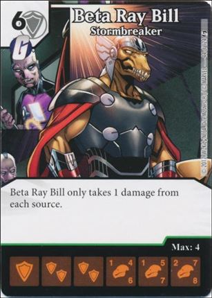 Marvel Dice Masters Guardians of the Galaxy  card 44 Beta Ray Bill: Stormbreaker