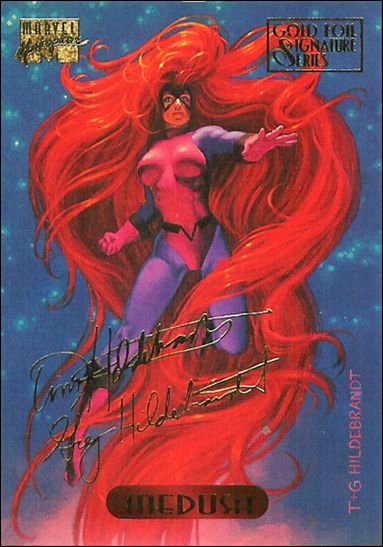 1994 Marvel Masterpieces (Gold-Foil Signature Parallel Base Set) card 73 Medusa