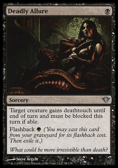 Magic the Gathering: Dark Ascension (Base Set) card 58 Deadly Allure