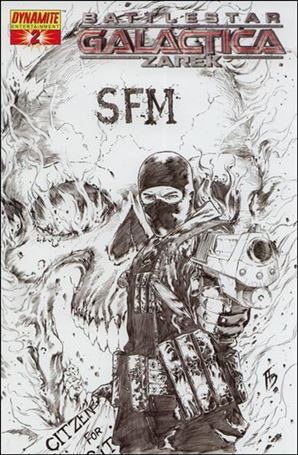 Battlestar Galactica: Zarek issue 2-D Adriano Batista 1:15 Sketch Cover