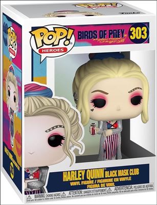 POP! Heroes figure 303 Harley Quinn Black Mask Club