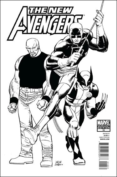 New Avengers (2010) issue 16-C John Romita Jr. 1:52 Sketch "Architects" Cover