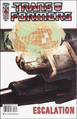 Transformers: Escalation issue 3-B Klaus Scherwinski Cover