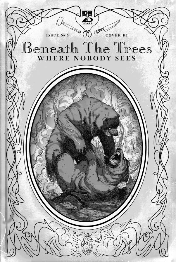 Beneath the Trees Where Nobody Sees issue 5-C Riley Rossmo 1:25 B&W Storybook Cover