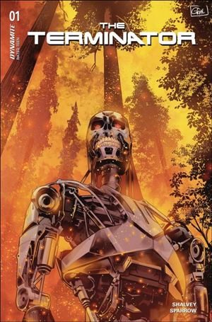 Terminator (2024) issue 1-L Edwin Galmon Foil 1:10 Cardstock Cover