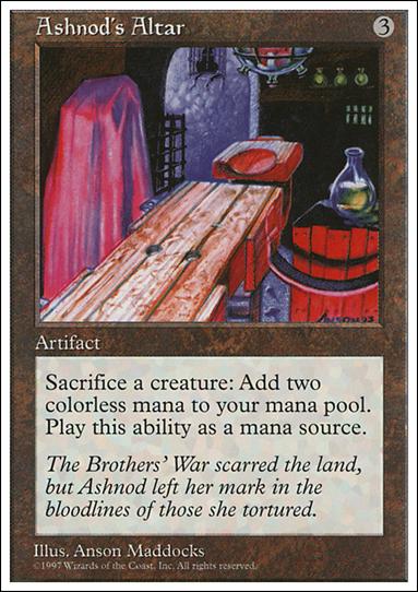 Magic the Gathering: 5th Edition (Base Set) card 349 Ashnod's Altar