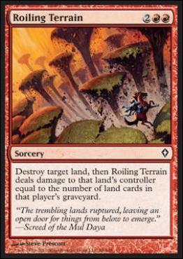 Magic the Gathering: Worldwake (Base Set) card 88 Roiling Terrain