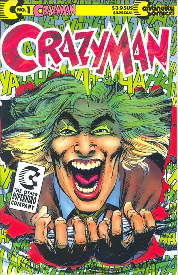 Crazyman (1992) issue 1 Embossed Cover