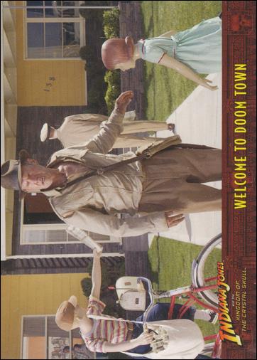 Indiana Jones and the Kingdom of the Crystal Skull (Base Set) card 25 Welcome to Doom Town