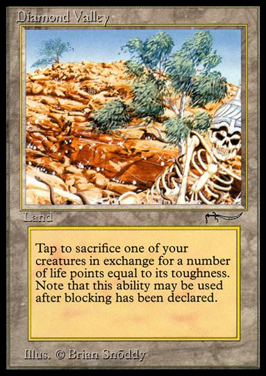 Magic the Gathering: Arabian Nights (Base Set) card 73 Diamond Valley