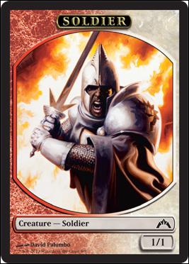 Magic the Gathering: Gatecrash (Token Subset) card 6 Soldier
