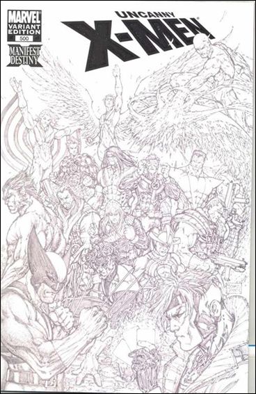 Uncanny X-Men (1981) issue 500-E Michael Turner 1:200 Sketch Cover