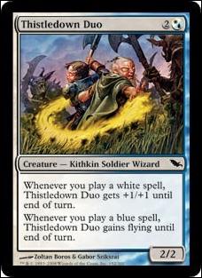 Magic the Gathering: Shadowmoor (Base Set) card 152 Thistledown Duo