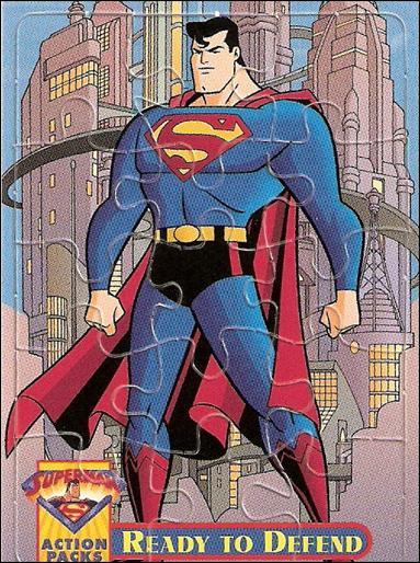 Superman Action Packs (Puzzle Subset) card Pz1 Ready to Defend