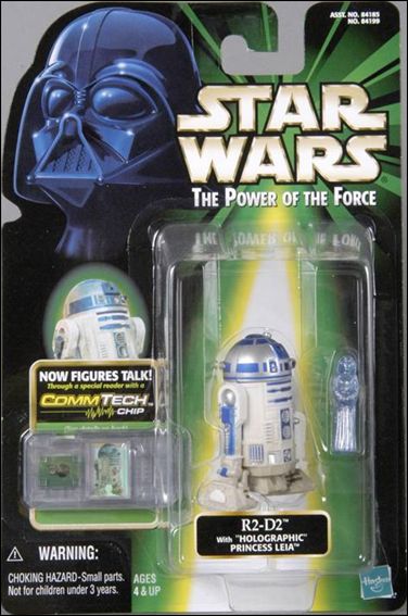 Star Wars: The Power of the Force 2 3 3/4" Basic Action Figures figure 98-B R2-D2 w/ Commtech Chip (Half-Circle Peg)