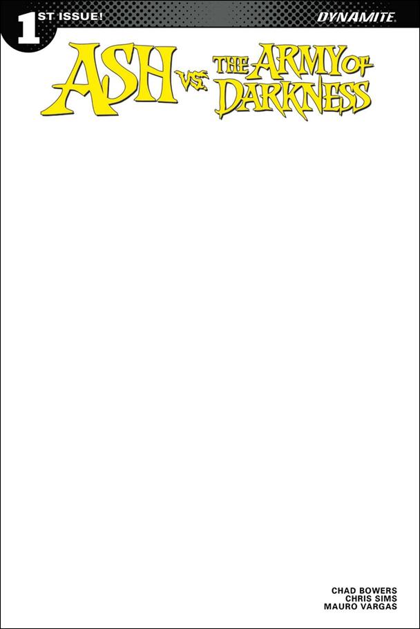 Ash vs. the Army of Darkness issue 1-I Blank Authentix Cover