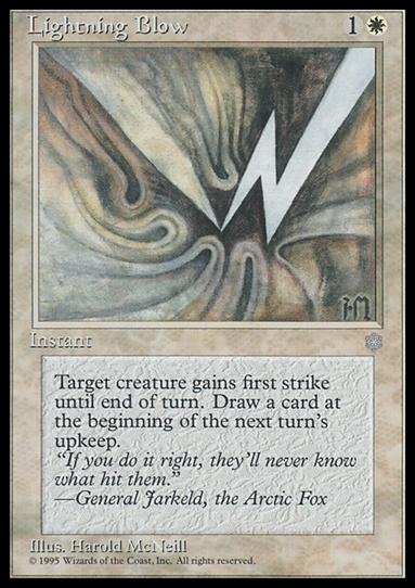 Magic the Gathering: Ice Age (Base Set) card 42 Lightning Blow