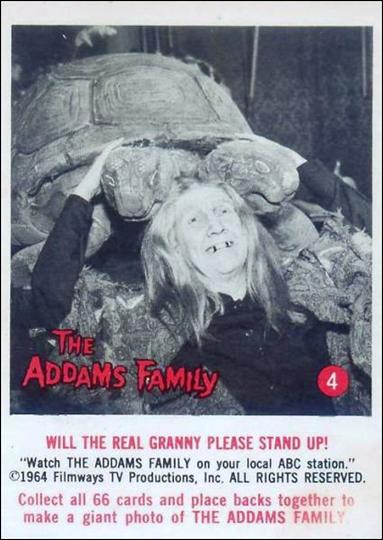 Addams Family (Base Set) card 4 Will the Real Granny Please Stand Up!