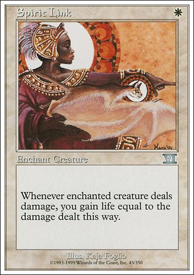 Magic the Gathering: 6th Edition (Base Set) card 43 Spirit Link