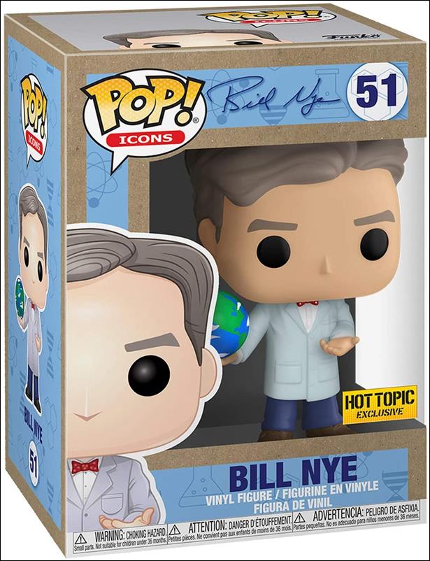 POP! Icons figure 51 Bill Nye (Earth Day) Hot Topic Exclusive