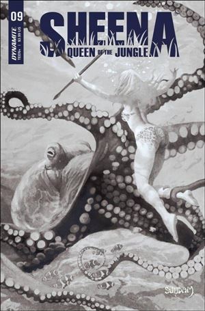 Sheena: Queen of the Jungle (2021) issue 9-M Arthur Suydam 1:30 Black and White Cover