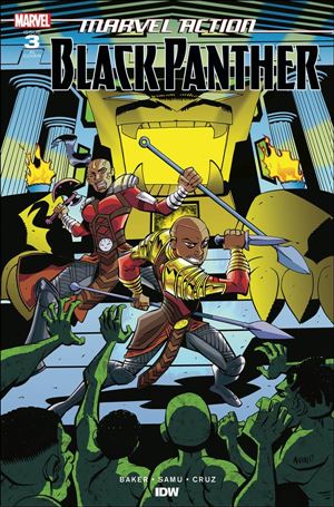 Marvel Action: Black Panther issue 3-B Michael Avon Oeming 1:10 Cover