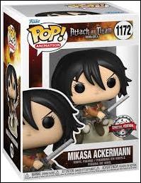 POP! Animation figure 1172-B Mikasa Ackermann (Special Edition)