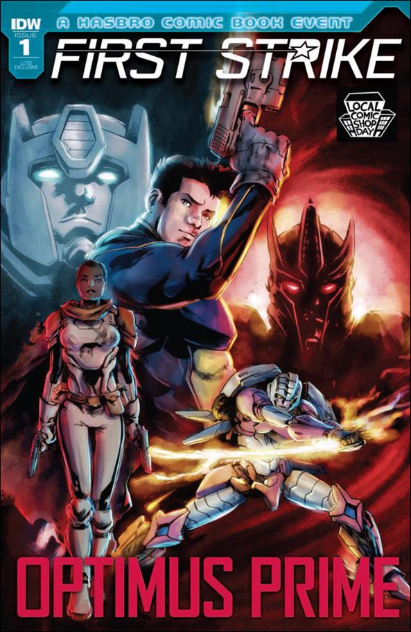 Optimus Prime First Strike issue 1-D Paolo Villanelli Local Comic Shop Day Cover 1/1000