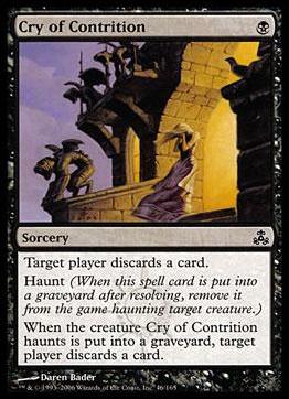 Magic the Gathering: Guildpact (Base Set) card 46 Cry of Contrition