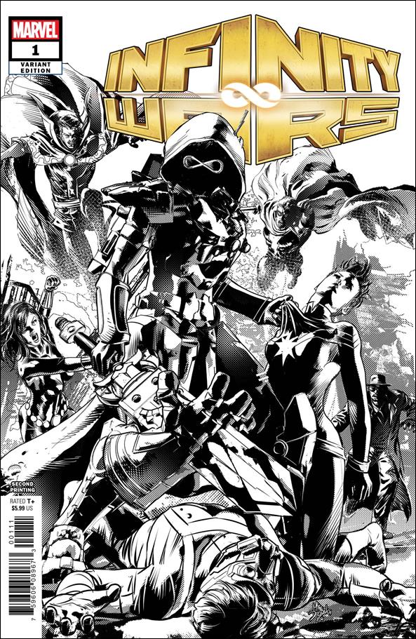 Infinity Wars issue 1-K Mike Deodato Jr. B&W Cover (2nd Printing)