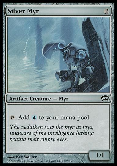 Magic the Gathering: Planechase (Base Set) card 126 Silver Myr