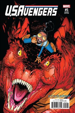 U.S.Avengers issue 5-B Humberto Ramos Resurrxion Cover