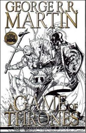 George R.R. Martin's A Game of Thrones issue 2-E Mike Miller Black and White Cover (2nd Print)